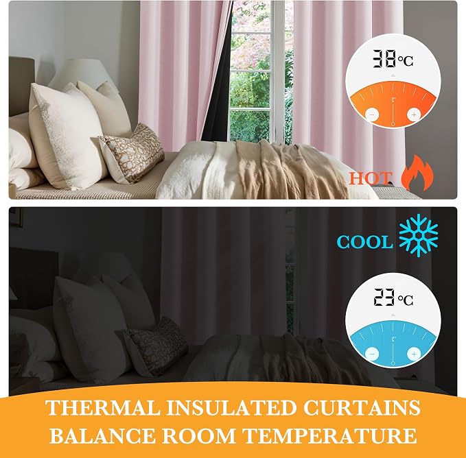 RYB HOME 100% Blackout Curtains - Image 5