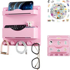 Pink Bedside Shelf Organizer by JUMEIHUI