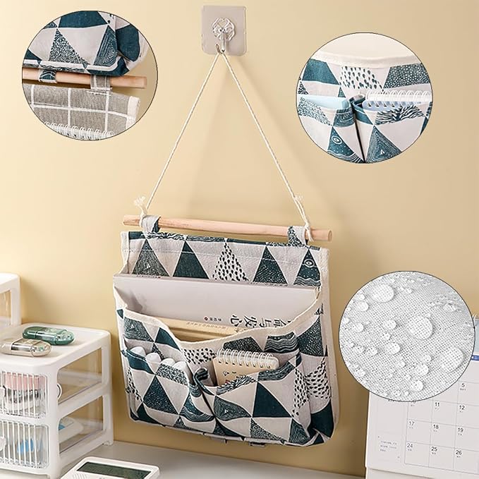 2 Pack Wall Hanging Organizer Bags Over The Door Closet Organizer - Image 4