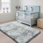 Mottled Light Grey 2x4 Area Rug - Image 2