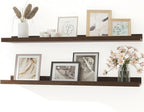 Walnut Floating Shelves for Wall Decor, 40 in Shelf by Unknown
