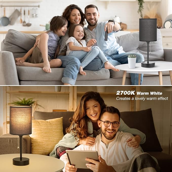 Small Bedside Table Lamp for Bedroom - Image 6