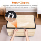 Lifewit 4 Pack Clear Clothes Storage Bags, 90L Plastic Blanket Vinyl Foldable - Image 6