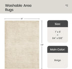 7x9 Area Rug Non Slip, Washable Area Rugs - Image 2