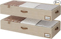 StorageWorks 7 Inch Low Profile Under Bed Storage Containers by StorageWorks