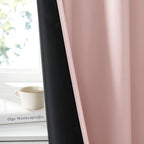 RYB HOME 100% Blackout Basement Curtains 24 inches Long, Heat & UV Blocking | - Image 4