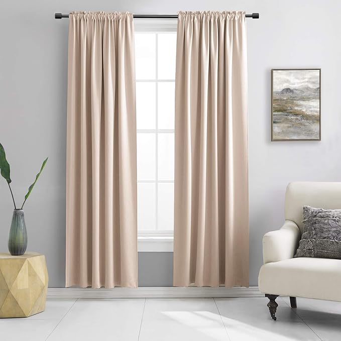 Room Darkening Curtain Panels by DONREN