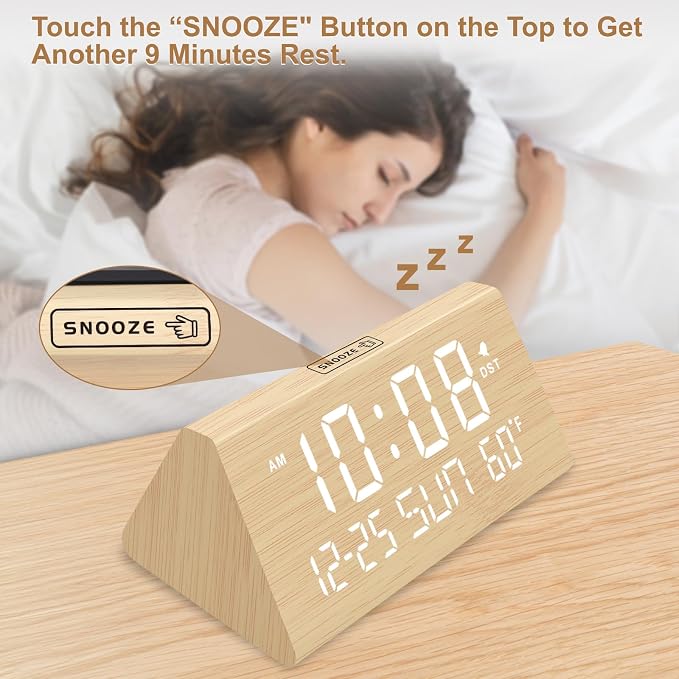 DreamSky Digital Alarm Clock for Bedrooms - Image 4