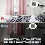 BGment Light Pink Curtains 36 Inch Length - Image 4