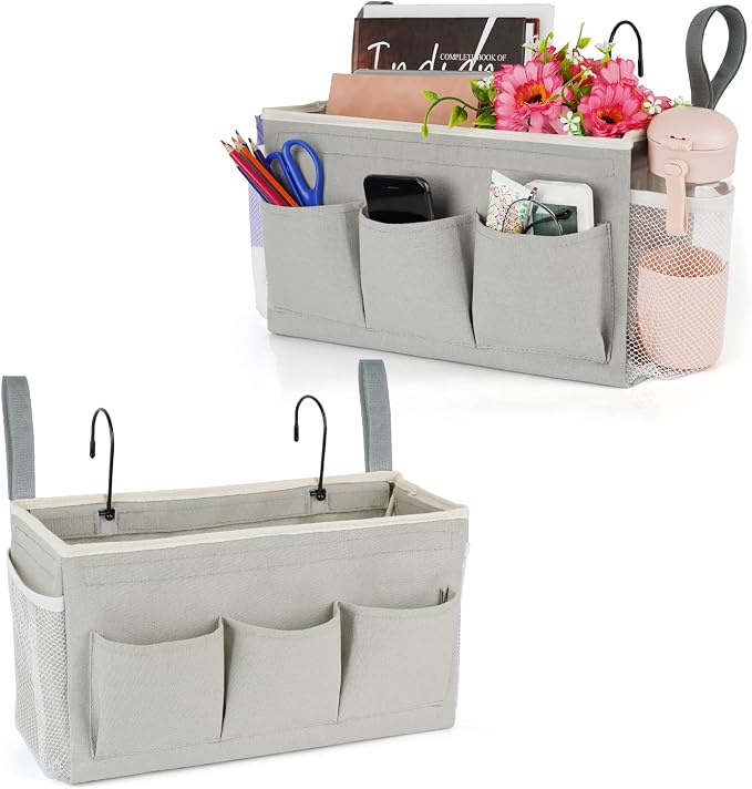 Lilithye Bedside Caddy, Bedside Storage Bag Hanging Organizer by Lilithye