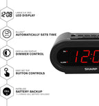 Sharp AccuSet Self-Setting Alarm Clock - Image 2
