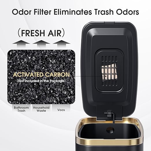 CEROELDA Small Bathroom Trash Can - Image 3