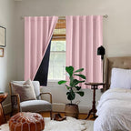 BGment Pink 100% Blackout 48 Inch Curtains - Image 9