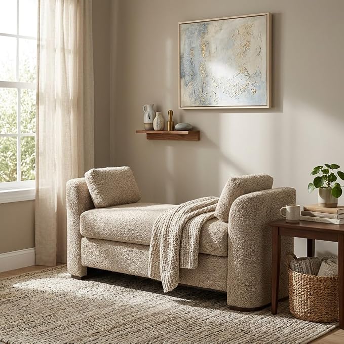 Christopher Knight Home Katir Boucle Upholstered Ottoman Bench - Image 4