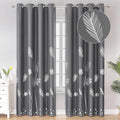 Blackout Curtains & Drapes 84 Inches Long 2 Panels Set by ESTELARTEXTILER