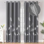 Blackout Curtains & Drapes 84 Inches Long 2 Panels Set by ESTELARTEXTILER
