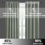 RYB HOME Short Blackout Privacy Curtains 30 inch Long - Image 6