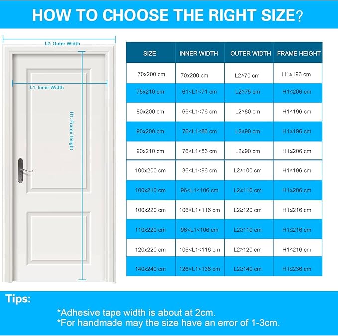 Fillis Magnet Fly Screen Door, 70x200cm Insect Protection Balcony Door - Image 5