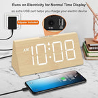 DreamSky Wooden Digital Alarm Clock - Image 5
