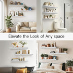 BAYKA White Floating Shelves 35.4in, Wall Mounted - Image 7