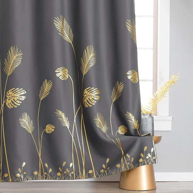 Dark Grey Blackout Curtains Energy Saving Light Blocking Curtains - Image 7