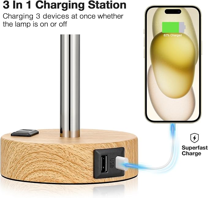 Bedside Table Lamp for Bedroom - Image 3