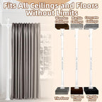 Room Divider, Tension Curtain Rod No Drilling, 4-10ft 28-70inch Wall Divider - Image 5