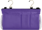 Dark Purple Bedside Caddy Storage Bag Bedside Organizer - Image 2
