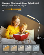 Glocusent 38 LED Clip On Light, 5W Eye Caring Book Lights - Image 4