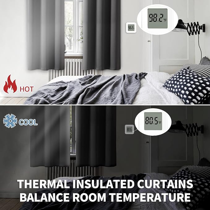 BGment Small Blackout Curtains 30 Inch Length - Image 5
