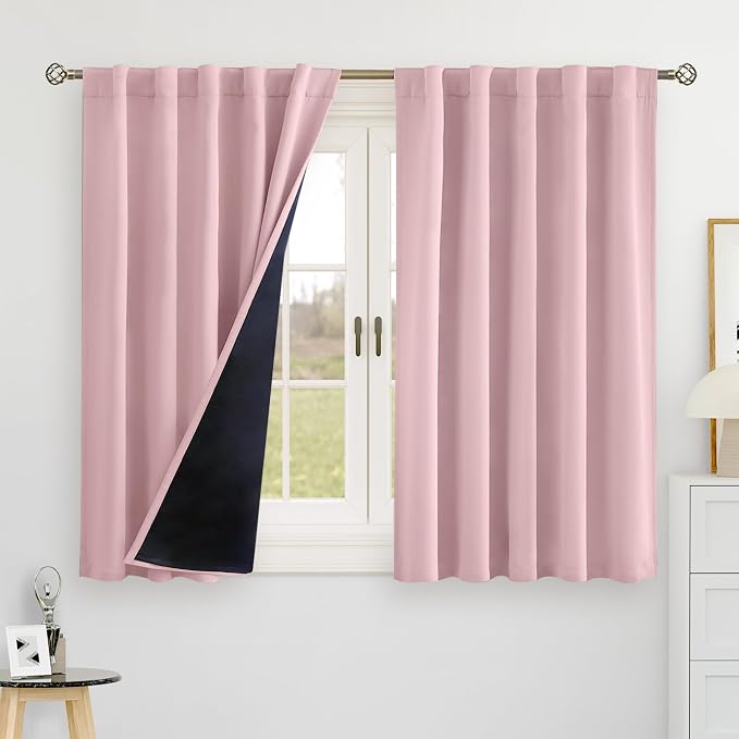 BGment 100% Blackout Curtains 40 Inch Length by BGment
