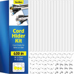 630in Cord Hider Kit, Paintable Cable Raceway, Cord Covers by YesBes