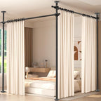 Room Divider for Room Separation, 4-10ft 28-140inch Adjustable Temporary by homefurnishing