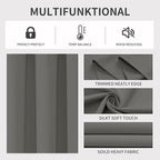 Joydeco Blackout Curtains 108 Inches Long 2 Panels Set, Thermal Insulated Long - Image 3