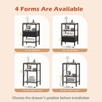 SUPERJARE Nightstand Set of 2 - Image 3
