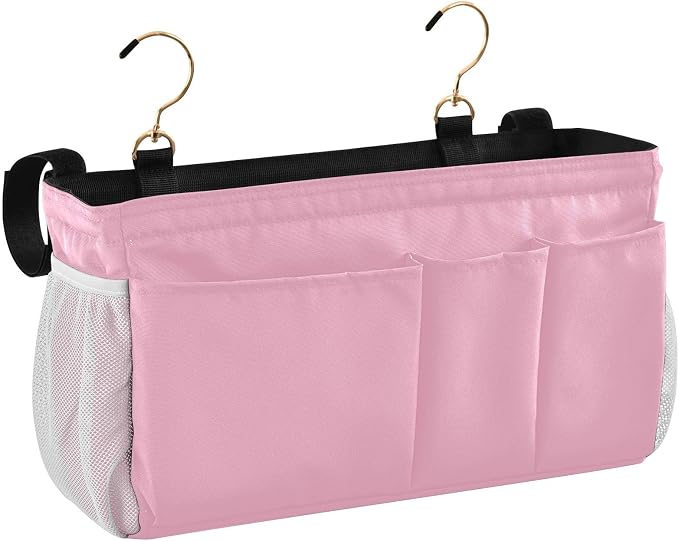 Rose Red Bedside Caddy Storage Bag Bedside Organizer by KOPIRIT