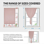 Autohesion Curtains for Windows, Bedroom Blackout Curtains for - Image 3
