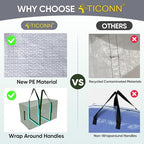 TICONN 4 Pack Extra Large Moving Bags Heavy Duty - Image 4