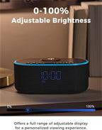 Odokee Qi Certified Wireless Charging Alarm Clock Radio - Image 6