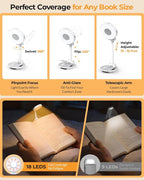 18 LED Rechargeable Clip On Book Light - Image 4