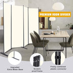 Room Divider 4 Panel-88''Wide, 6FT Room Dividers and Folding Privacy Screens | - Image 3
