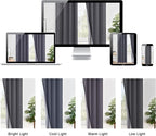 XWZO 100% Blackout Curtains 95 Inches Long - Image 8