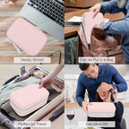 FYY Electronic Organizer, Travel Tech Pouch Bag, Light Pink | Wrist Strap - Image 7