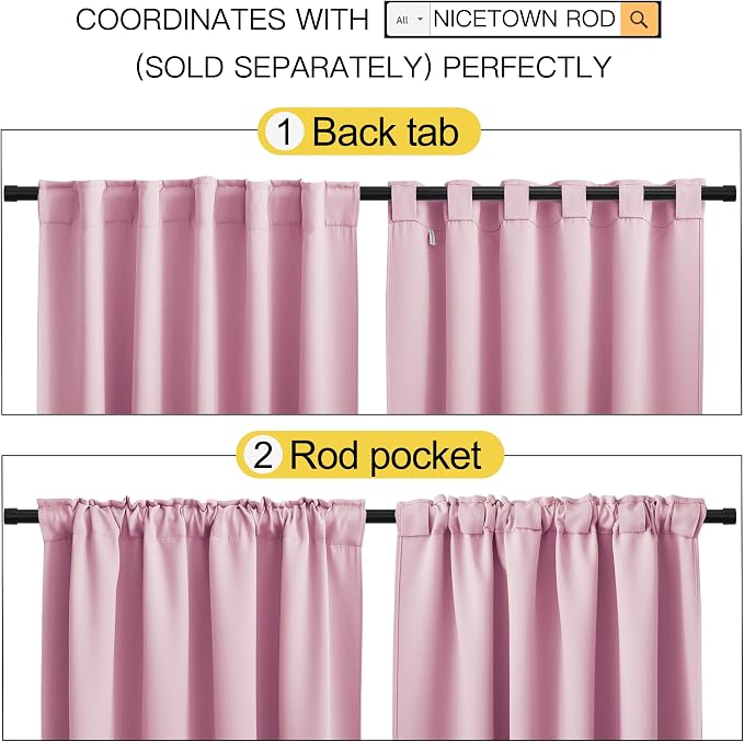 NICETOWN Vertical Blinds Window Curtain Panels - Image 3