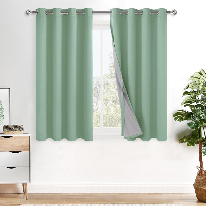 XWZO 100% Blackout Curtains 54 Inches Long by XWZO