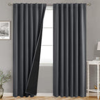 BGment 100% Room Darkening Thermal Insulated Blackout Curtains 84 Inches Long by BGment