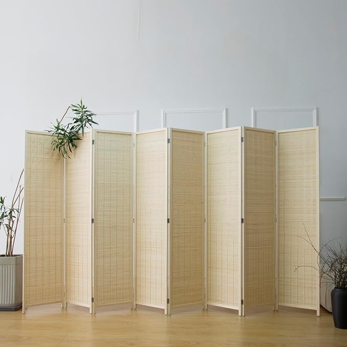 8 Panel Bamboo Room Divider - Image 2