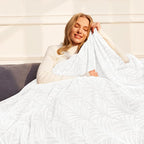 Whale Flotilla Soft Flannel Fleece Throw Blanket - Image 7
