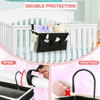 Bedside Caddy, Bedside Storage Bag Hanging Organizer - Image 2