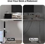 YECAYE 157in Cable Management Cord Organizer, Easy Install Self-Adhesive Cord - Image 6